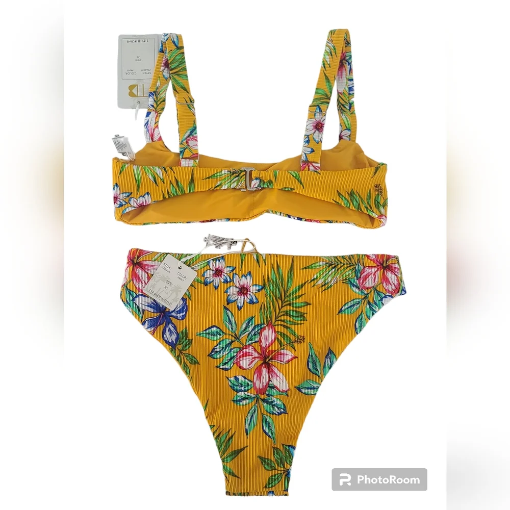 Tinibikini Swimsuit Floral Bikini Size XS